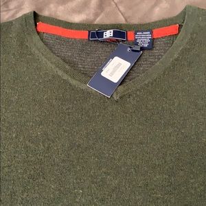 Bachrach Cotton/Wool/Cashmere Blend V-neck Sweater